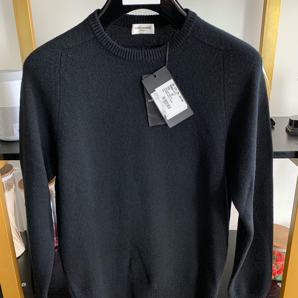 Saint Laurent Black Cashmere Sweater Size XS